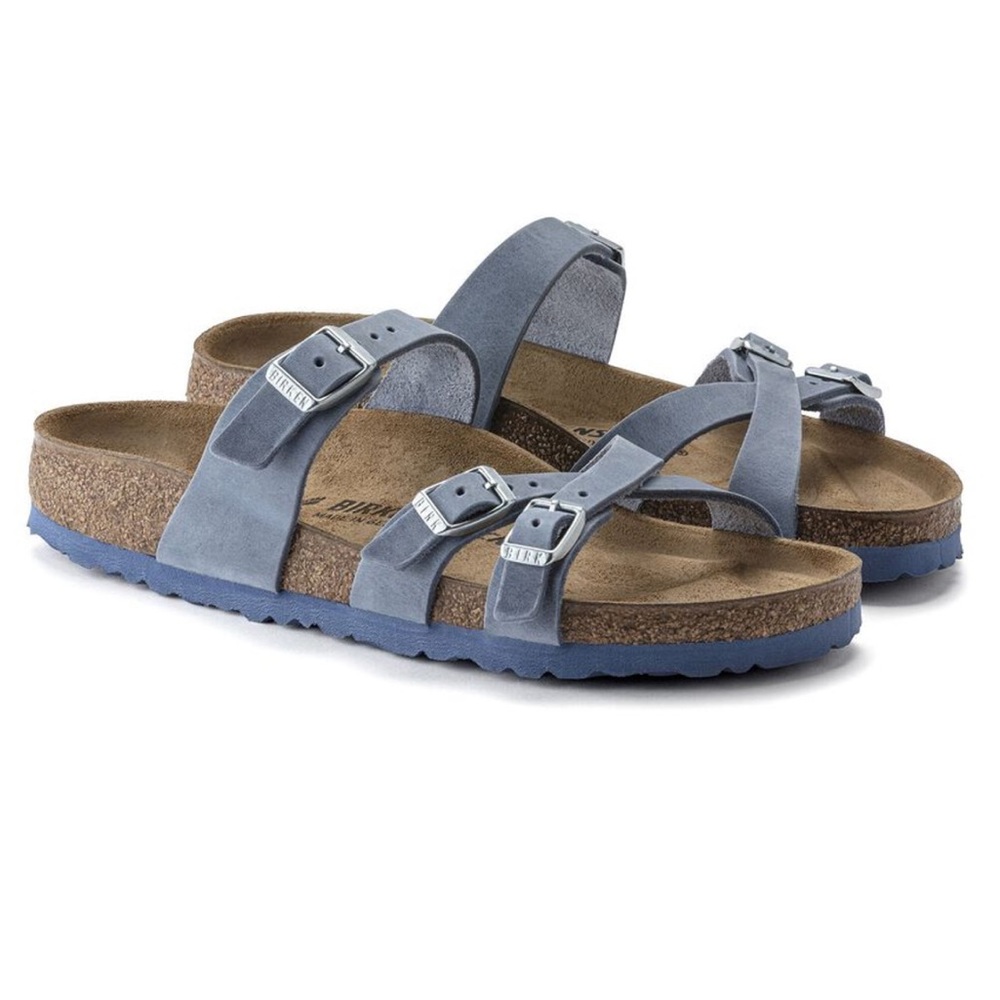 Birkenstock Blue Triple Strap Sandals